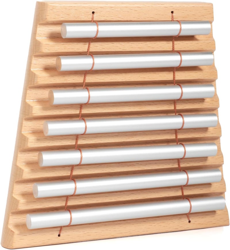 Aemrovi 7-Tone Hand Chime with Mallet - Handheld Percussion Instrument with Mallet for Mindfulness, Yoga, Classroom Management and Focus Training - Image 4